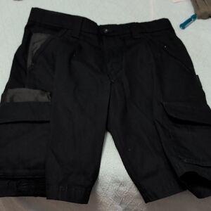 Dickies Black Cargo Shorts with Multi-Pocket Utility